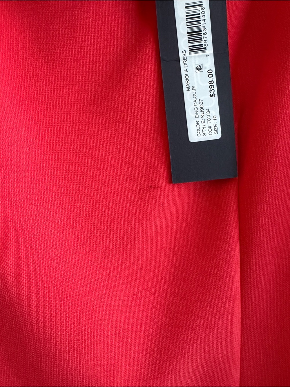 Kobi Halperin Bright Red Square Neck Midi Sheath Dress - Picture 3 of 3